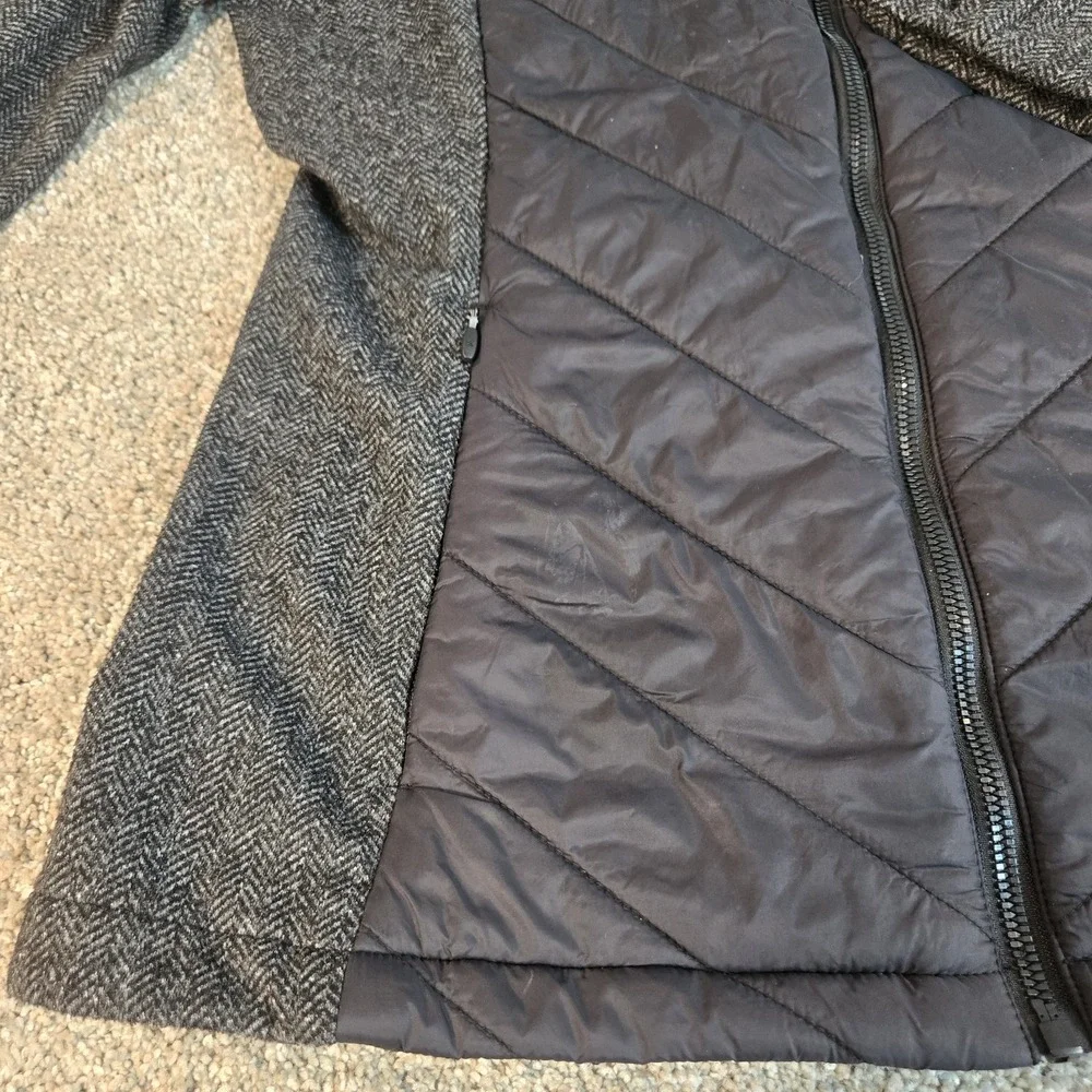 Kyodan Hybrid Jacket Womens Medium‎  Black Full Zip Stretch Puffer Outdoor